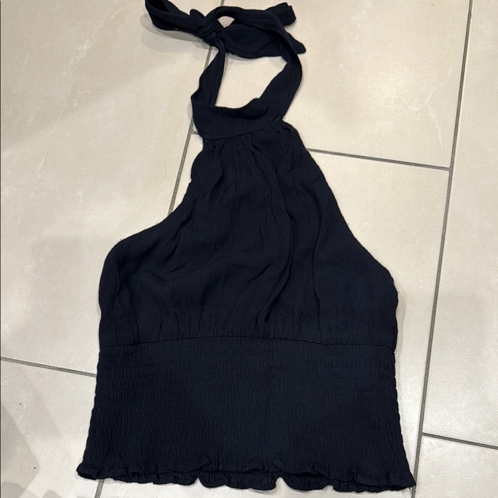 Abercrombie and Fitch black halter top